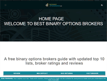 Tablet Screenshot of bestbinaryoptionsbrokers.net